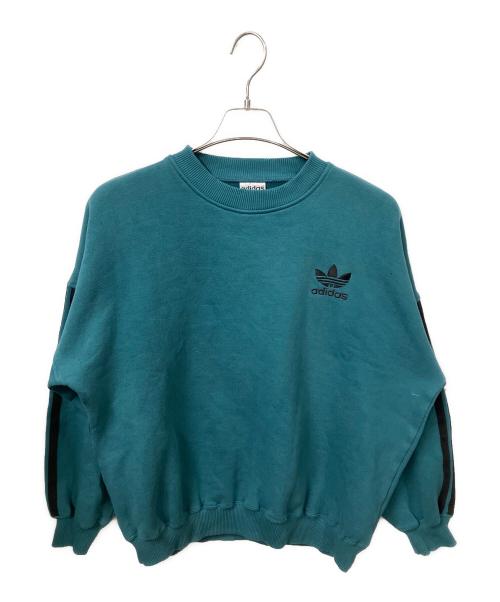 adidas Originals（アディダスオリジナル）adidas originals (アディダスオリジナル) ロゴスウェット ブルー サイズ:Mの古着・服飾アイテム