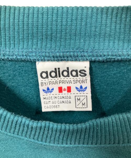 adidas Originals（アディダスオリジナル）adidas originals (アディダスオリジナル) ロゴスウェット ブルー サイズ:Mの古着・服飾アイテム