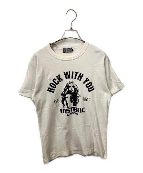 Hysteric Glamour（ヒステリックグラマー）Hysteric Glamour (ヒステリックグラマー) 半袖カットソー ホワイト サイズ:Lの古着・服飾アイテム