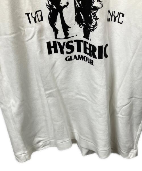 Hysteric Glamour（ヒステリックグラマー）Hysteric Glamour (ヒステリックグラマー) 半袖カットソー ホワイト サイズ:Lの古着・服飾アイテム