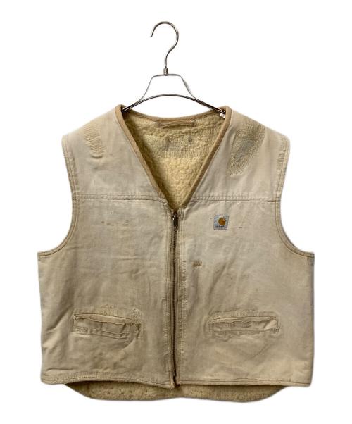 CarHartt（カーハート）CarHartt (カーハート) 90s ベスト シェルパ ベージュ サイズ:XXLの古着・服飾アイテム