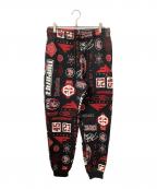 JORDANジョーダン）の古着「JORDAN BRAND M J ESS AOP FLC PANT BLACK/VARSITY RED」｜ブラック