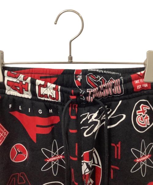 JORDAN（ジョーダン）JORDAN (ジョーダン) JORDAN BRAND M J ESS AOP FLC PANT BLACK/VARSITY RED ブラック サイズ:Mの古着・服飾アイテム