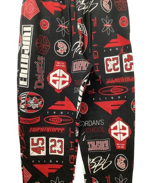 JORDAN（ジョーダン）JORDAN (ジョーダン) JORDAN BRAND M J ESS AOP FLC PANT BLACK/VARSITY RED ブラック サイズ:Mの古着・服飾アイテム