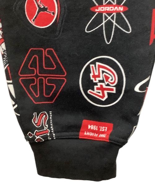 JORDAN（ジョーダン）JORDAN (ジョーダン) JORDAN BRAND M J ESS AOP FLC PANT BLACK/VARSITY RED ブラック サイズ:Mの古着・服飾アイテム