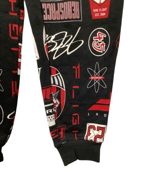 JORDAN（ジョーダン）JORDAN (ジョーダン) JORDAN BRAND M J ESS AOP FLC PANT BLACK/VARSITY RED ブラック サイズ:Mの古着・服飾アイテム