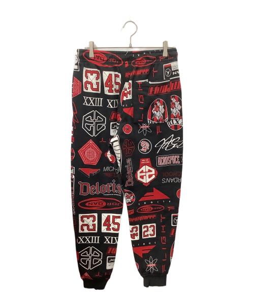 JORDAN（ジョーダン）JORDAN (ジョーダン) JORDAN BRAND M J ESS AOP FLC PANT BLACK/VARSITY RED ブラック サイズ:Mの古着・服飾アイテム