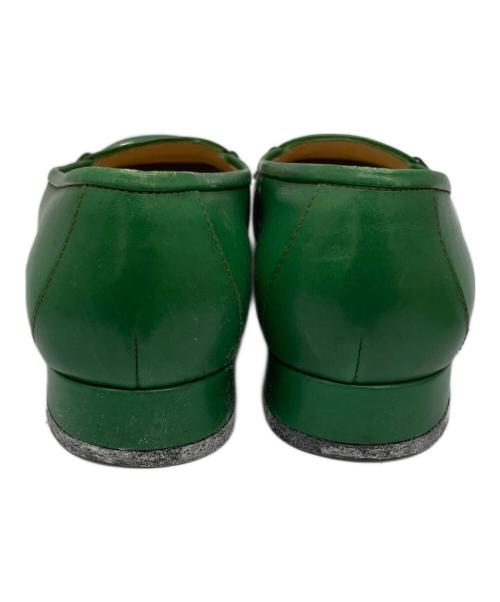 Salvatore Ferragamo（サルヴァトーレ フェラガモ）Salvatore Ferragamo (サルヴァトーレ フェラガモ) ビットローファー ガンチーニ グリーン グリーン サイズ:5Ｄの古着・服飾アイテム