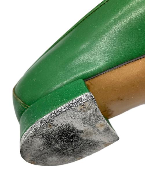 Salvatore Ferragamo（サルヴァトーレ フェラガモ）Salvatore Ferragamo (サルヴァトーレ フェラガモ) ビットローファー ガンチーニ グリーン グリーン サイズ:5Ｄの古着・服飾アイテム