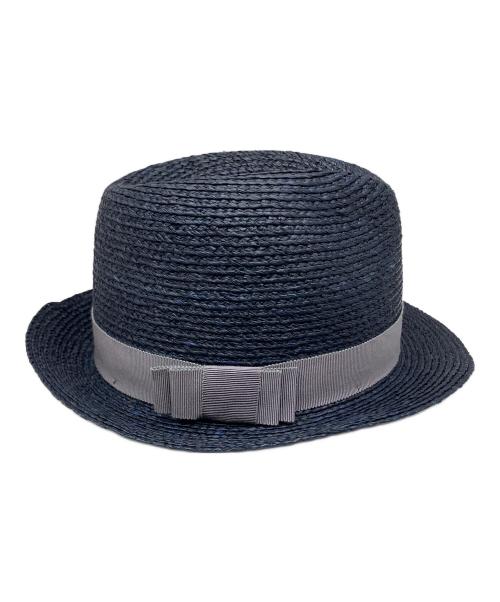 HELEN KAMINSKI（ヘレンカミンスキー）HELEN KAMINSKI (ヘレンカミンスキー) ラフィアハット ネイビーの古着・服飾アイテム