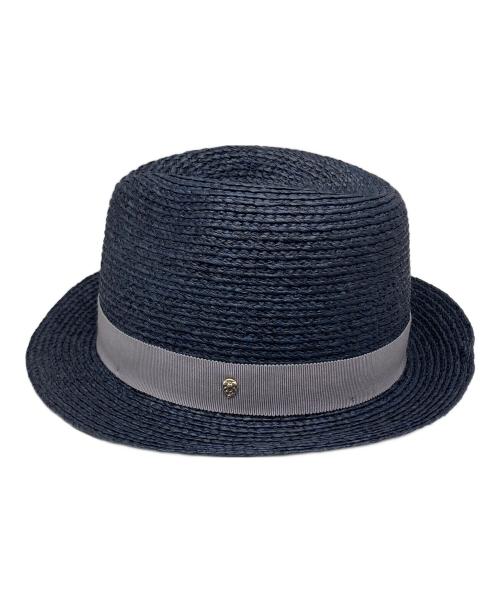HELEN KAMINSKI（ヘレンカミンスキー）HELEN KAMINSKI (ヘレンカミンスキー) ラフィアハット ネイビーの古着・服飾アイテム