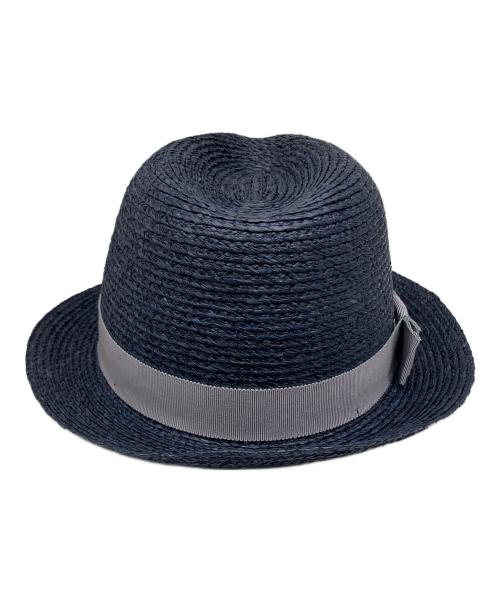 HELEN KAMINSKI（ヘレンカミンスキー）HELEN KAMINSKI (ヘレンカミンスキー) ラフィアハット ネイビーの古着・服飾アイテム