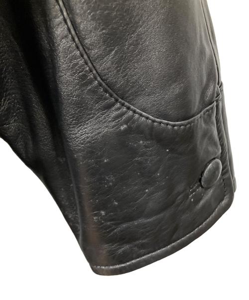 moda italiana（モーダイタリアーナ）moda italiana (モーダイタリアーナ) レザージャケット ブラック サイズ:１１の古着・服飾アイテム