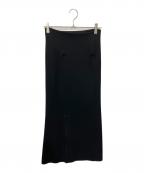 CHAOSカオス）の古着「レニーリバー ニット ロングスカート」｜ブラック