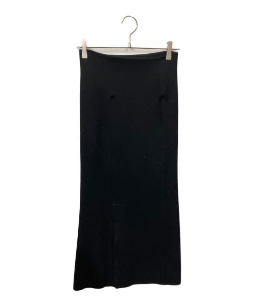 CHAOS（カオス）Chaos (カオス) レニーリバー ニット ロングスカート ブラック サイズ:freeの古着・服飾アイテム