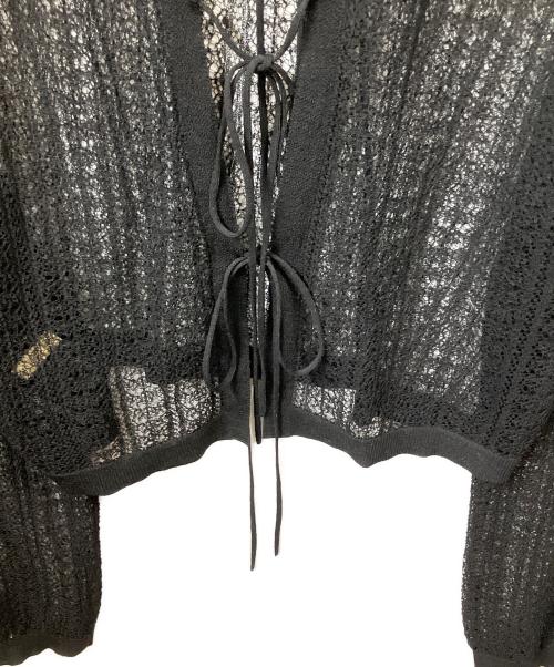 Curensology（カレンソロジー）Curensology (カレンソロジー) 薄手カーディガン ブラック サイズ:Freeの古着・服飾アイテム