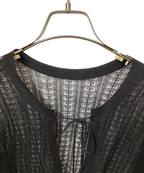 Curensology（カレンソロジー）Curensology (カレンソロジー) 薄手カーディガン ブラック サイズ:Freeの古着・服飾アイテム