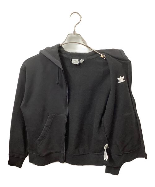 adidas（アディダス）adidas (アディダス) エッセンシャルズ フルジップパーカー ブラック ブラック サイズ:XSの古着・服飾アイテム
