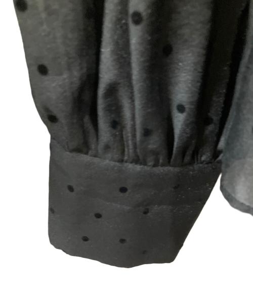 ANAYI（アナイ）ANAYI (アナイ) シアーオーガンジーボウタイ ブラウス ブラック サイズ:36の古着・服飾アイテム