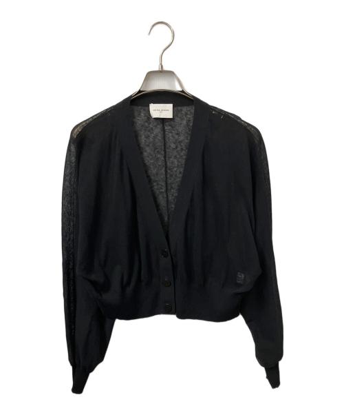 UNITED ARROWS（ユナイテッドアローズ）UNITED ARROWS (ユナイテッドアローズ) シアー Vネック カーディガン 5SL ブラック サイズ:Freeの古着・服飾アイテム
