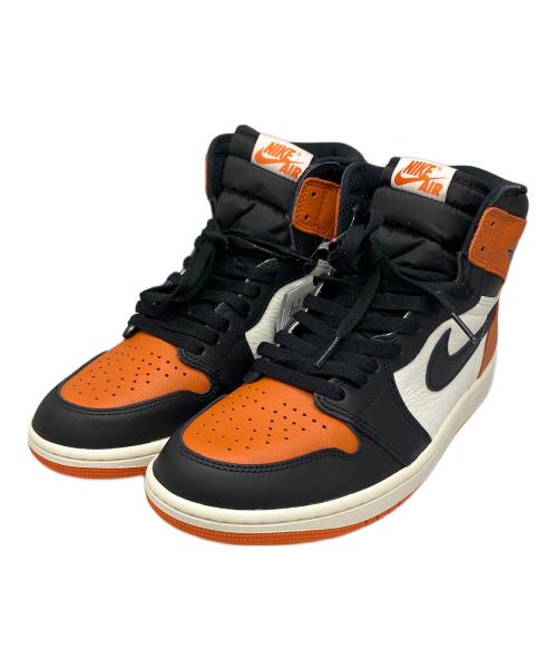 NIKE（ナイキ）NIKE (ナイキ) Air Jordan 1 Retro High OG オレンジ×ブラック サイズ:27 未使用品の古着・服飾アイテム
