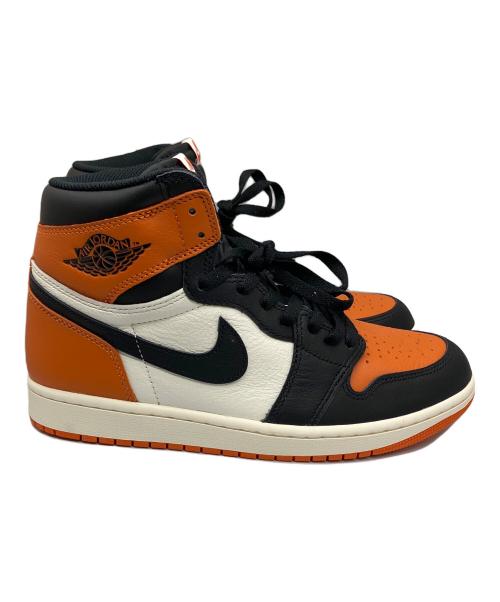 NIKE（ナイキ）NIKE (ナイキ) Air Jordan 1 Retro High OG オレンジ×ブラック サイズ:27 未使用品の古着・服飾アイテム