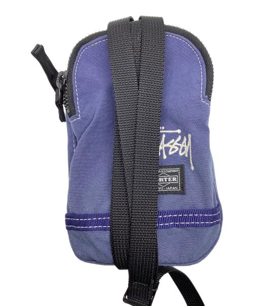 PORTER（ポーター）PORTER (ポーター) stussy (ステューシー) ネックポーチ ネイビー×ブラック ネイビー×ブラックの古着・服飾アイテム