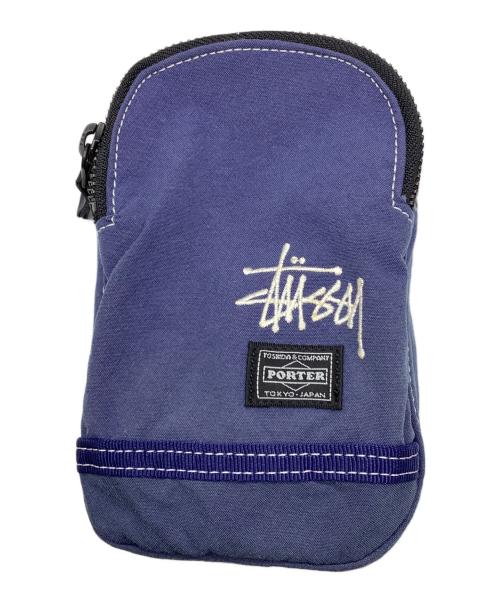 PORTER（ポーター）PORTER (ポーター) stussy (ステューシー) ネックポーチ ネイビー×ブラック ネイビー×ブラックの古着・服飾アイテム