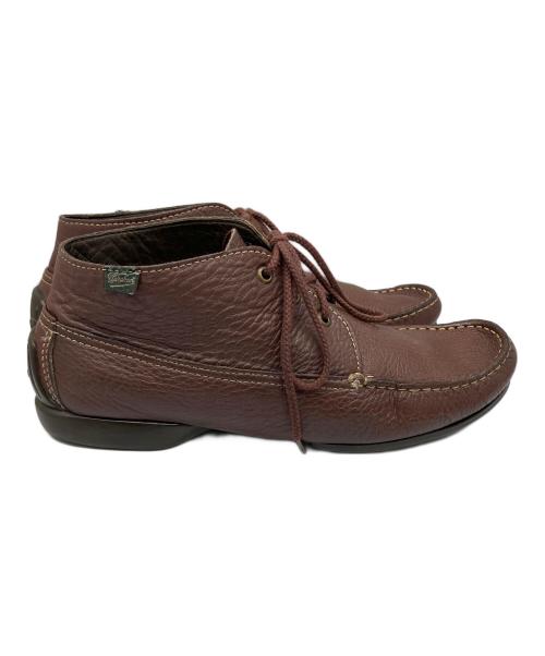 PARABOOT（パラブーツ）PARABOOT (パラブーツ) モカシンデッキシューズ ブラウン サイズ:UK8の古着・服飾アイテム