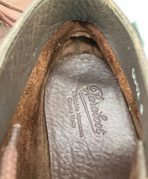 PARABOOT（パラブーツ）PARABOOT (パラブーツ) モカシンデッキシューズ ブラウン サイズ:UK8の古着・服飾アイテム