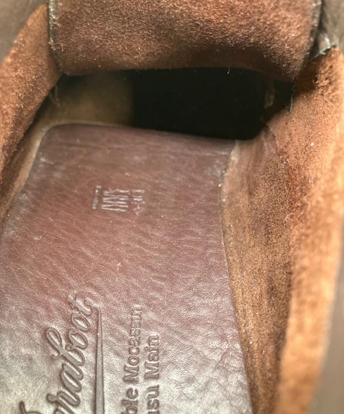 PARABOOT（パラブーツ）PARABOOT (パラブーツ) モカシンデッキシューズ ブラウン サイズ:UK8の古着・服飾アイテム