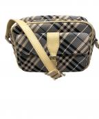 BURBERRY BLUE LABELバーバリー ブルー レーベル）の古着「チェックショルダーバッグ グレー×ベージュ」｜グレー×ベージュ