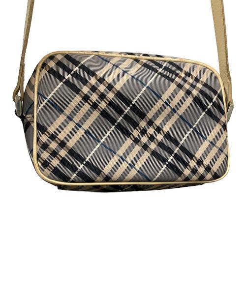 BURBERRY BLUE LABEL（バーバリー ブルー レーベル）BURBERRY BLUE LABEL (バーバリー ブルー レーベル) チェックショルダーバッグ グレー×ベージュ グレー×ベージュの古着・服飾アイテム