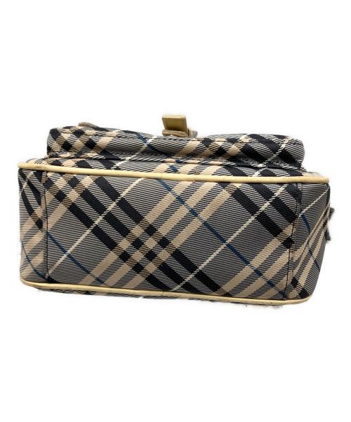 BURBERRY BLUE LABEL（バーバリー ブルー レーベル）BURBERRY BLUE LABEL (バーバリー ブルー レーベル) チェックショルダーバッグ グレー×ベージュ グレー×ベージュの古着・服飾アイテム