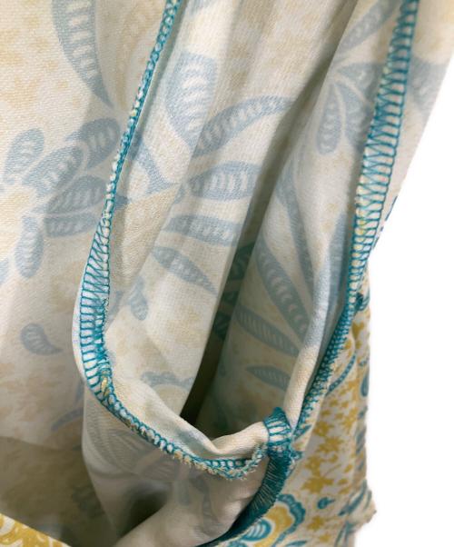 MAKANA（マカナ）MAKANA (マカナ) ハパスタイルプリントチュニックシャツ ブルー×グリーン サイズ:Freeの古着・服飾アイテム