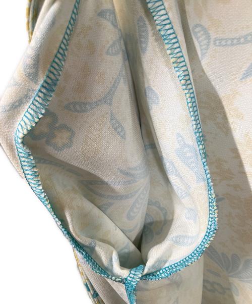 MAKANA（マカナ）MAKANA (マカナ) ハパスタイルプリントチュニックシャツ ブルー×グリーン サイズ:Freeの古着・服飾アイテム