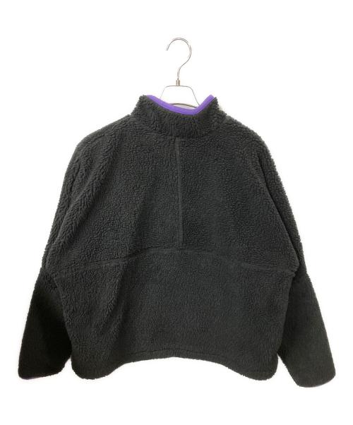 NIKE（ナイキ）NIKE (ナイキ) ウィンター アノラック ハーフジップ L/S トップ ブラック×パープル サイズ:Mの古着・服飾アイテム