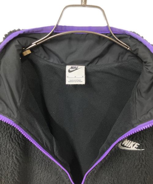 NIKE（ナイキ）NIKE (ナイキ) ウィンター アノラック ハーフジップ L/S トップ ブラック×パープル サイズ:Mの古着・服飾アイテム