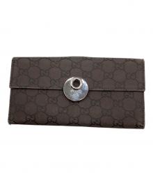 GUCCI（グッチ）の古着「長財布 ブラウン」｜ブラウン