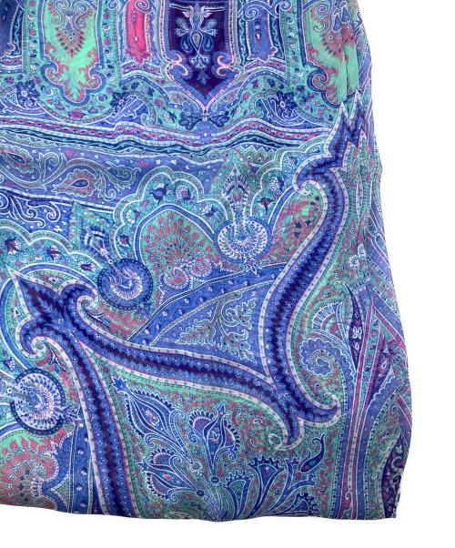 ETRO（エトロ）ETRO (エトロ) ペイズリ―柄ショール　ネイビー１ ネイビー 未使用品の古着・服飾アイテム