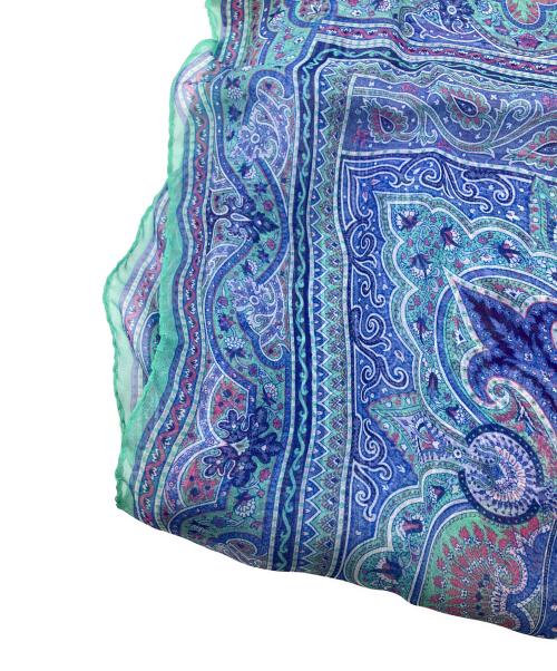 ETRO（エトロ）ETRO (エトロ) ペイズリ―柄ショール　ネイビー１ ネイビー 未使用品の古着・服飾アイテム