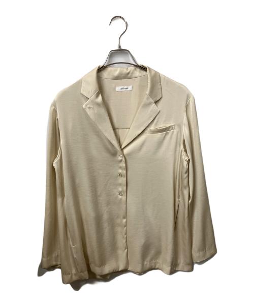 STYLEMIXER（スタイルミキサー）STYLEMIXER (スタイルミキサー) ワッシャーサテンテーラーシャツ ベージュ サイズ:Freeの古着・服飾アイテム