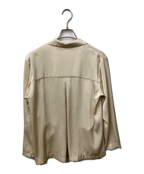 STYLEMIXER（スタイルミキサー）STYLEMIXER (スタイルミキサー) ワッシャーサテンテーラーシャツ ベージュ サイズ:Freeの古着・服飾アイテム