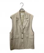 BEAUTY&YOUTHビューティーアンドユース）の古着「シャークスキン ベスト」｜ベージュ