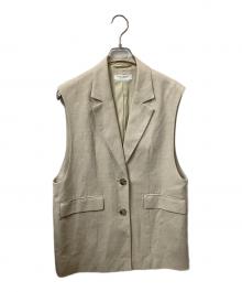 BEAUTY&YOUTH（ビューティーアンドユース）の古着「シャークスキン ベスト」｜ベージュ