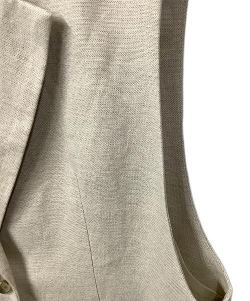 BEAUTY&YOUTH（ビューティーアンドユース）BEAUTY&YOUTH (ビューティーアンドユース) シャークスキン ベスト ベージュ サイズ:Sの古着・服飾アイテム
