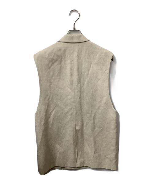 BEAUTY&YOUTH（ビューティーアンドユース）BEAUTY&YOUTH (ビューティーアンドユース) シャークスキン ベスト ベージュ サイズ:Sの古着・服飾アイテム
