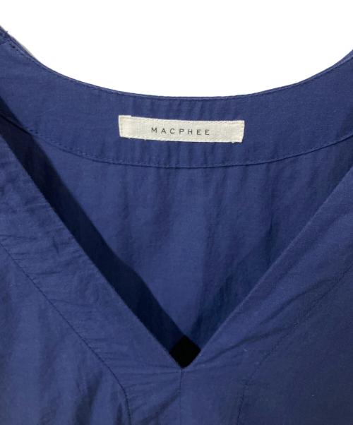 MACPHEE（マカフィー）MACPHEE (マカフィー) ノースリーブブラウス ブルー サイズ:不明の古着・服飾アイテム