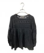 ne quittez pasヌキテパ）の古着「長袖ブラウス」｜ブラック