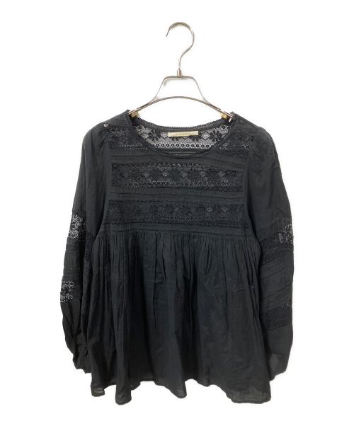 ne quittez pas（ヌキテパ）ne quittez pas (ヌキテパ) 長袖ブラウス ブラック サイズ:Freeの古着・服飾アイテム